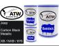 Preview: Jeep, Carbon Black Metallic, XB / NXB / 876: 500ml Lackdose + 500ml Klarlack + 250ml Härter - Set, von ATW Autoteile West.